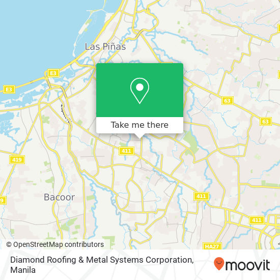 Diamond Roofing & Metal Systems Corporation map