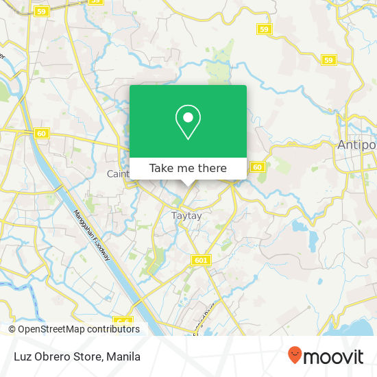 Luz Obrero Store map