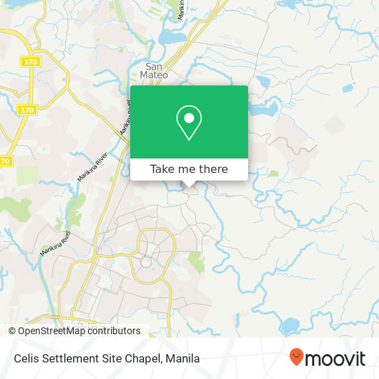 Celis Settlement Site Chapel map