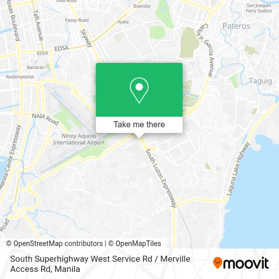 South Superhighway West Service Rd / Merville Access Rd map
