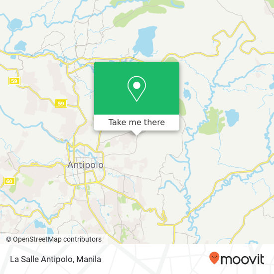 La Salle Antipolo map