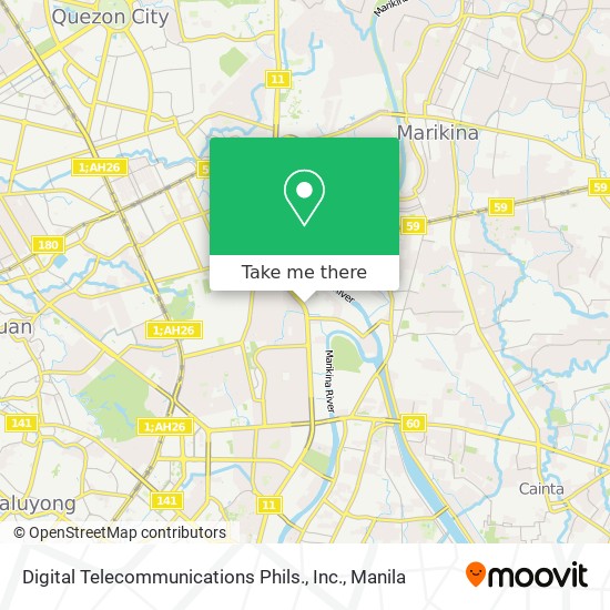 Digital Telecommunications Phils., Inc. map