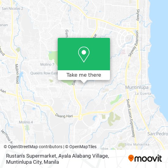 Rustan's Supermarket, Ayala Alabang Village, Muntinlupa City map
