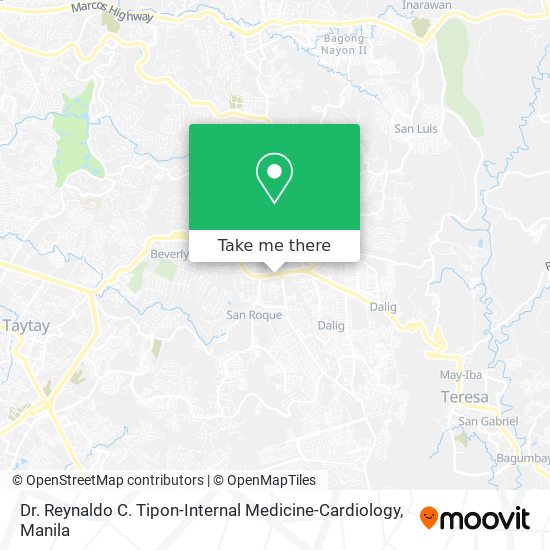 Dr. Reynaldo C. Tipon-Internal Medicine-Cardiology map