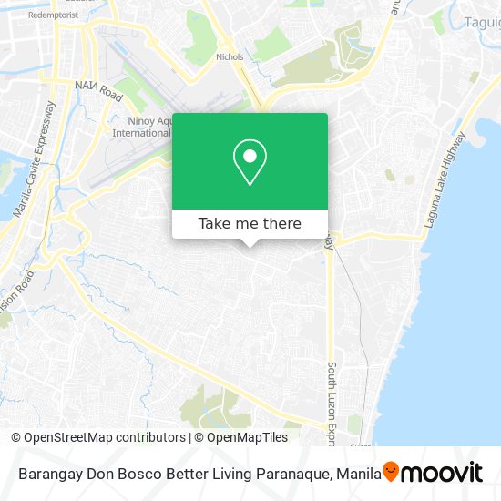 Barangay Don Bosco Better Living Paranaque map