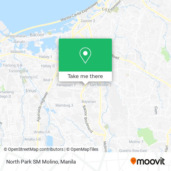 North Park SM Molino map
