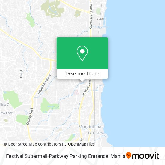 Festival Supermall-Parkway Parking Entrance map