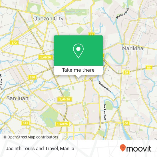 Jacinth Tours and Travel map