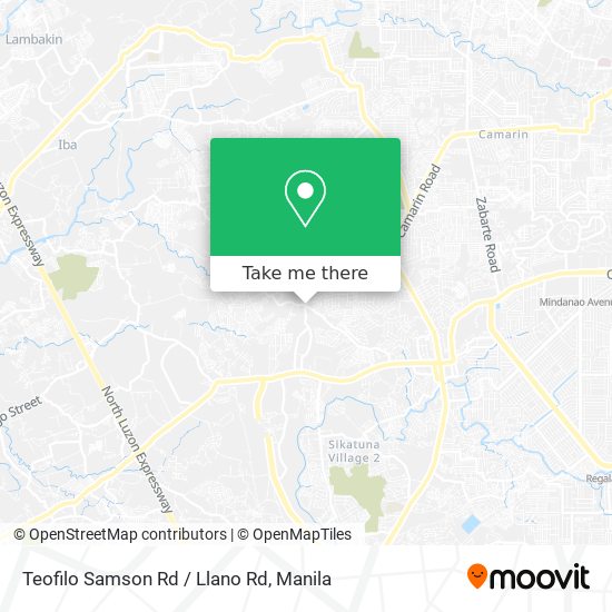 Teofilo Samson Rd / Llano Rd map