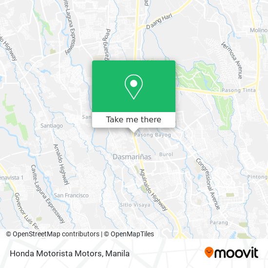 Honda Motorista Motors map
