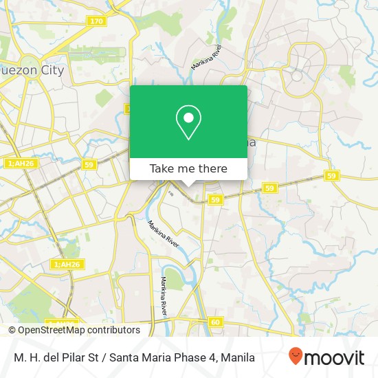 M. H. del Pilar St / Santa Maria Phase 4 map
