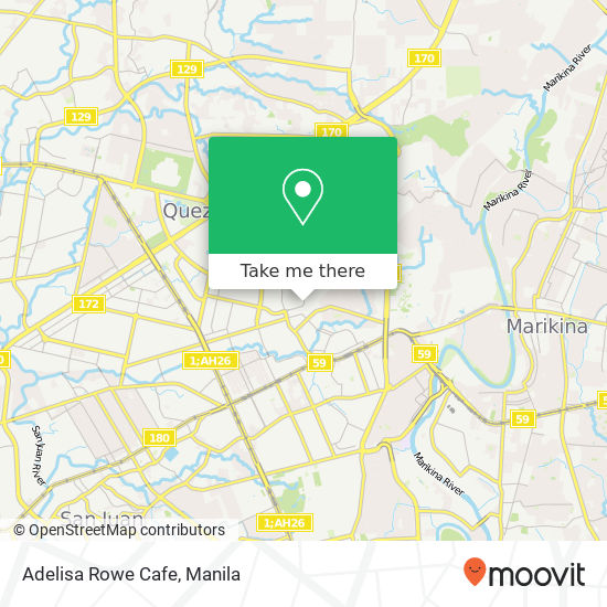Adelisa Rowe Cafe map