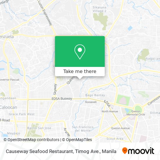 Causeway Seafood Restaurant, Timog Ave. map