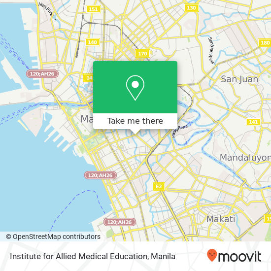 Institute for Allied Medical Education map