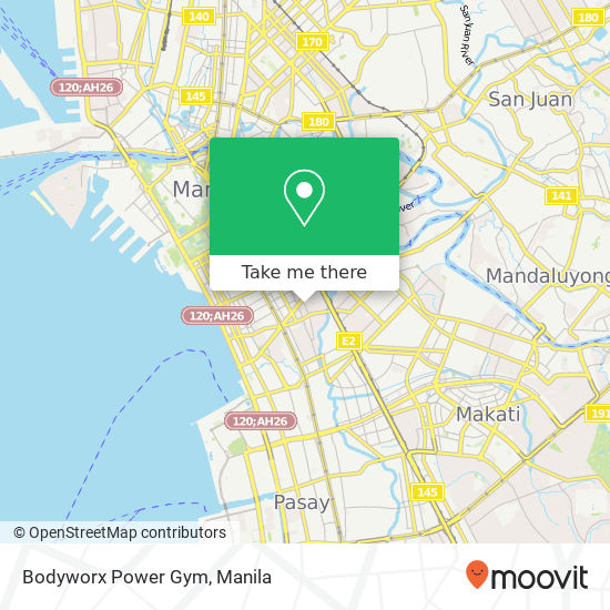 Bodyworx Power Gym map