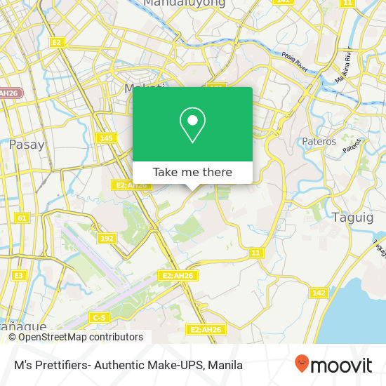 M's Prettifiers- Authentic Make-UPS map