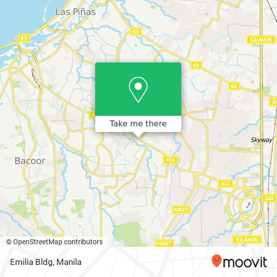 Emilia Bldg map