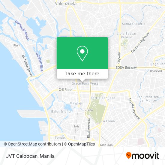 JVT Caloocan map