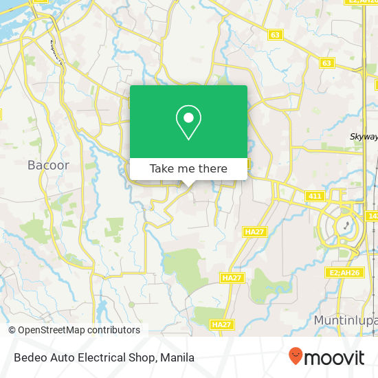 Bedeo Auto Electrical Shop map