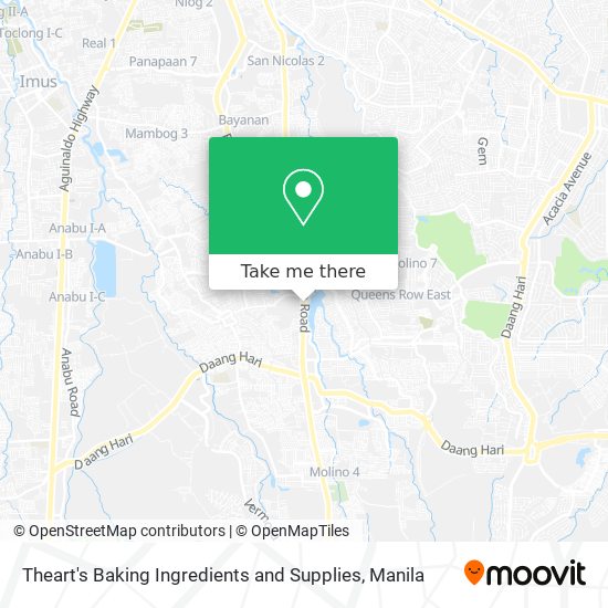 Theart's Baking Ingredients and Supplies map
