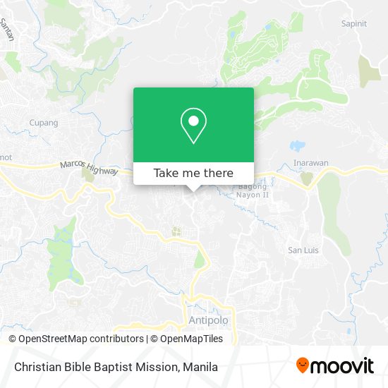 Christian Bible Baptist Mission map