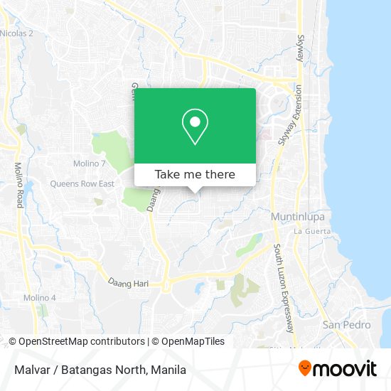 Malvar / Batangas North map