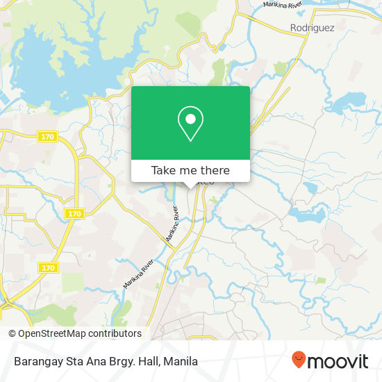 Barangay Sta Ana Brgy. Hall map
