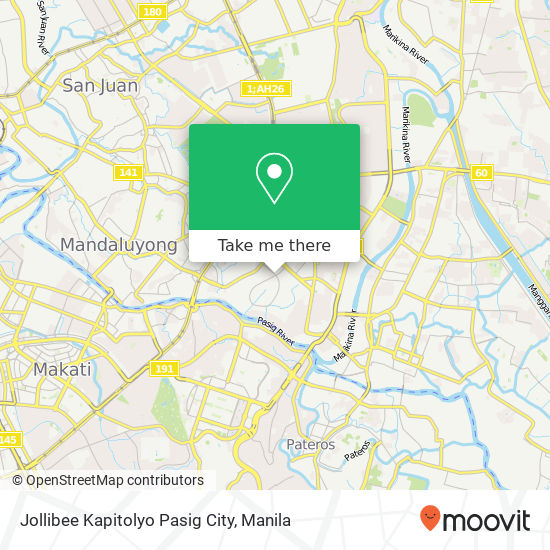 Jollibee Kapitolyo Pasig City map