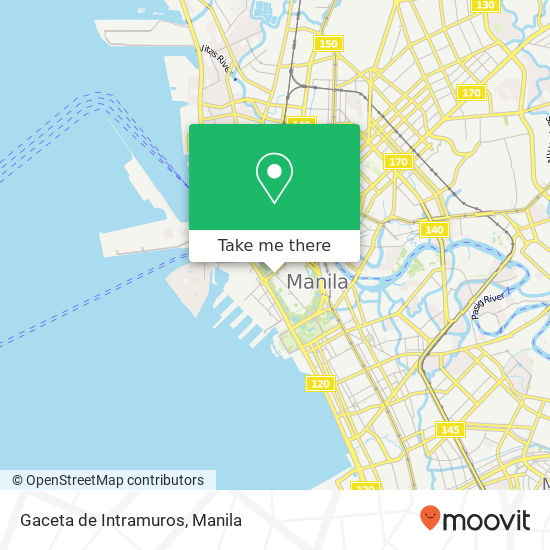 Gaceta de Intramuros map