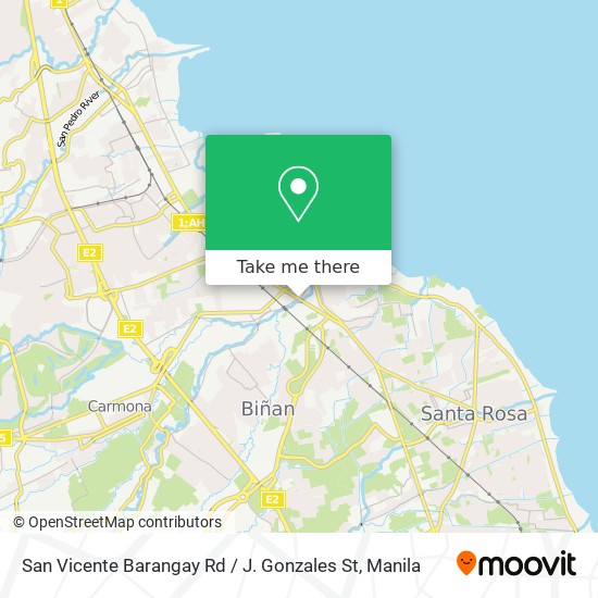 San Vicente Barangay Rd / J. Gonzales St map