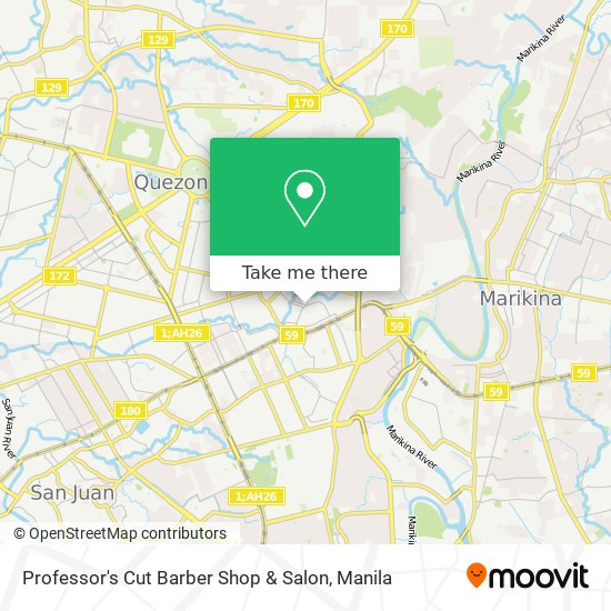 Professor's Cut Barber Shop & Salon map