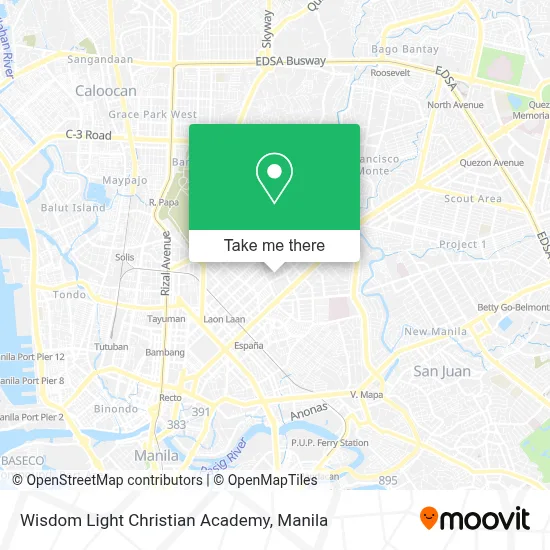 Wisdom Light Christian Academy map