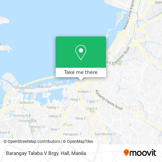 Barangay Talaba V Brgy. Hall map