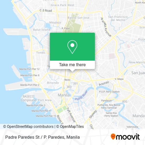 Padre Paredes St / P. Paredes map