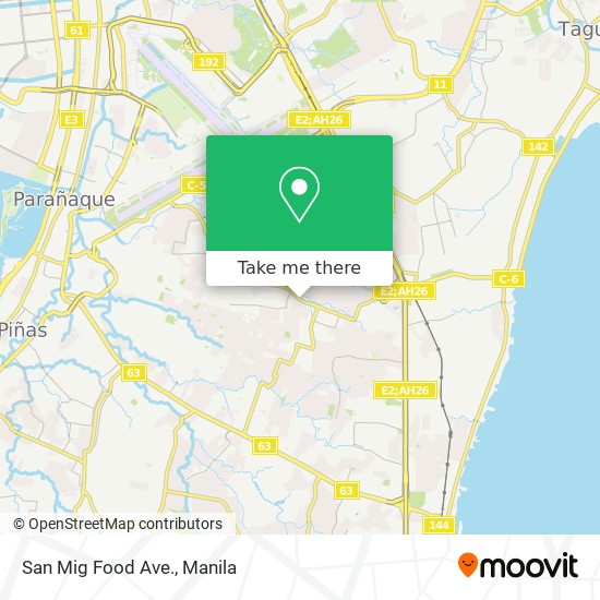 San Mig Food Ave. map