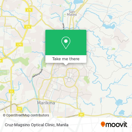 Cruz-Magsino Optical Clinic map
