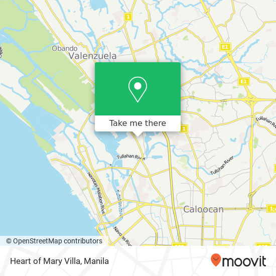 Heart of Mary Villa map