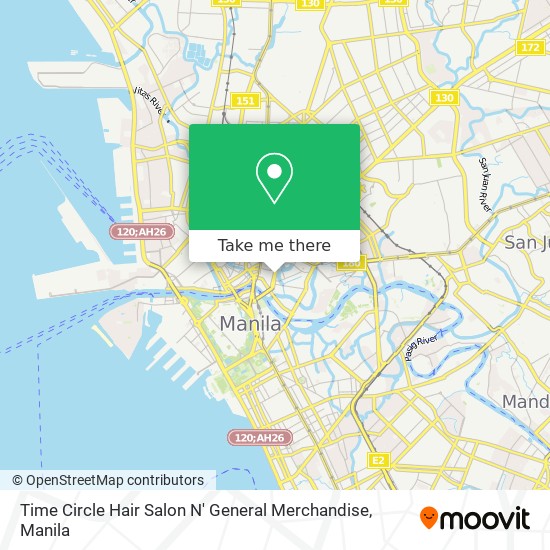 Time Circle Hair Salon N' General Merchandise map