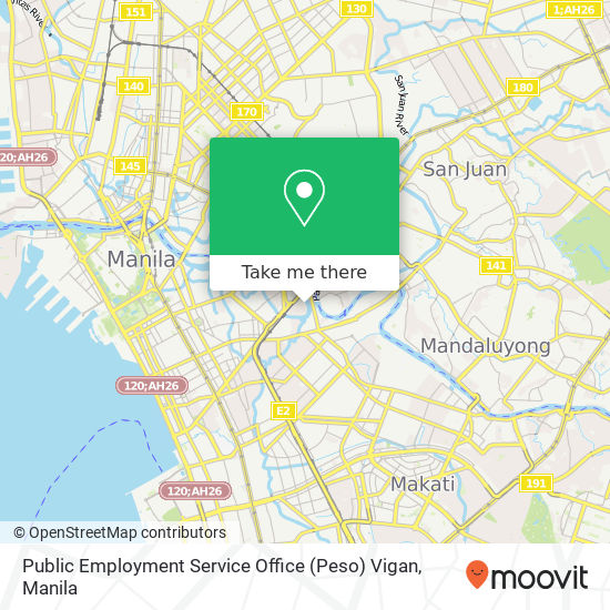 Public Employment Service Office (Peso) Vigan map