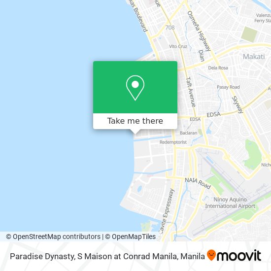 Paradise Dynasty, S Maison at Conrad Manila map