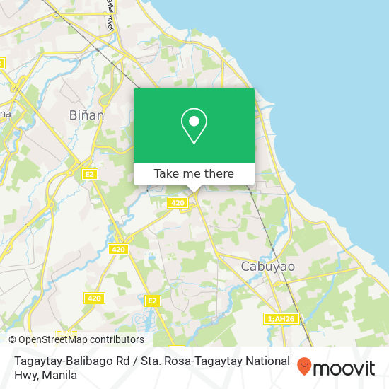 Tagaytay-Balibago Rd / Sta. Rosa-Tagaytay National Hwy map