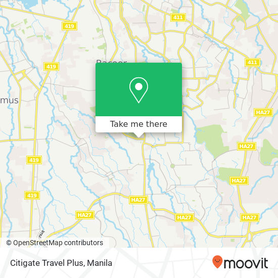 Citigate Travel Plus map