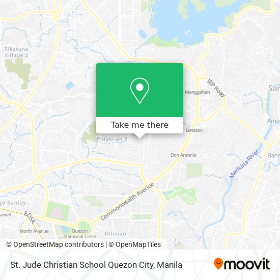 St. Jude Christian School Quezon City map