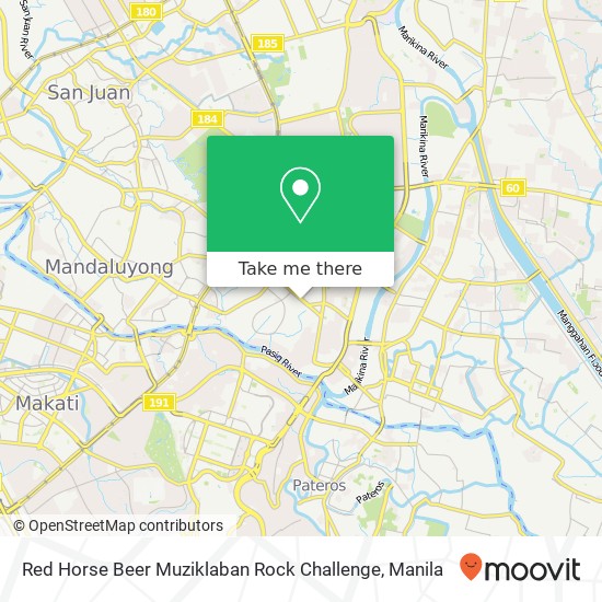 Red Horse Beer Muziklaban Rock Challenge map