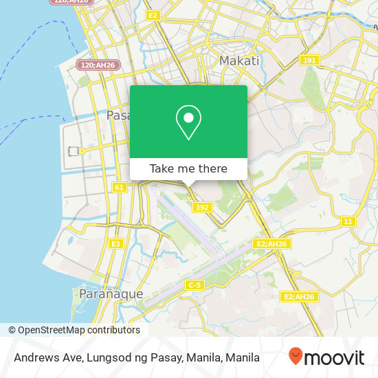 Andrews Ave, Lungsod ng Pasay, Manila map