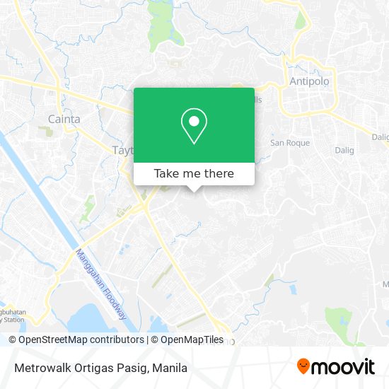 Metrowalk Ortigas Pasig map