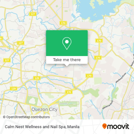 Calm Nest Wellness and Nail Spa map