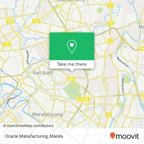 Oracle Manufacturing map