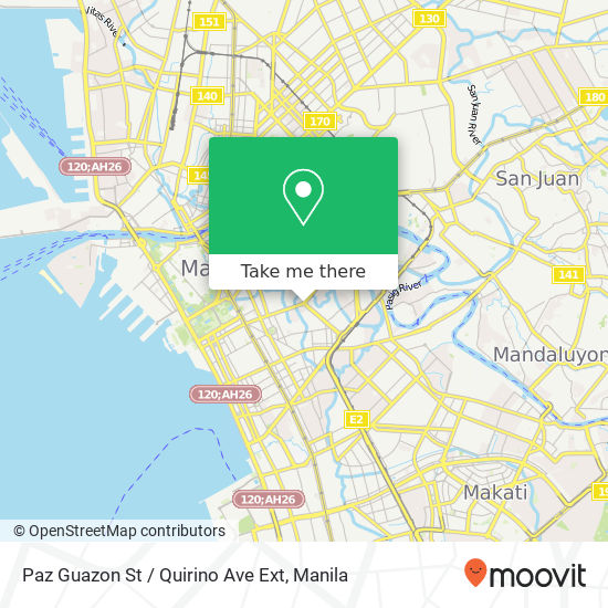 Paz Guazon St / Quirino Ave Ext map