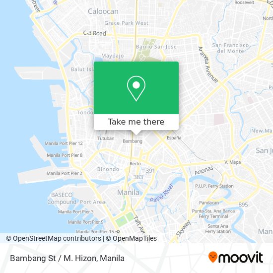 Bambang St / M. Hizon map